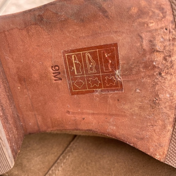 Tory Burch Sienna River Rock Embossed Logo Suede Leather Ankle Boots - Picture 9 of 12